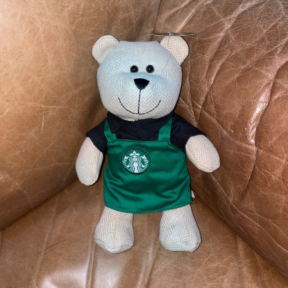 NIB NWT Starbucks® 121st Edition Bearista® Collectible Bear, Green Apron - Picture 2 of 10
